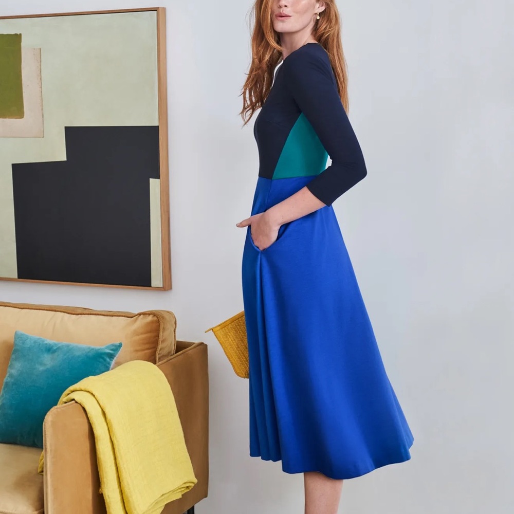 BODEN Ivy Ponte Midi Dress 8R NWT